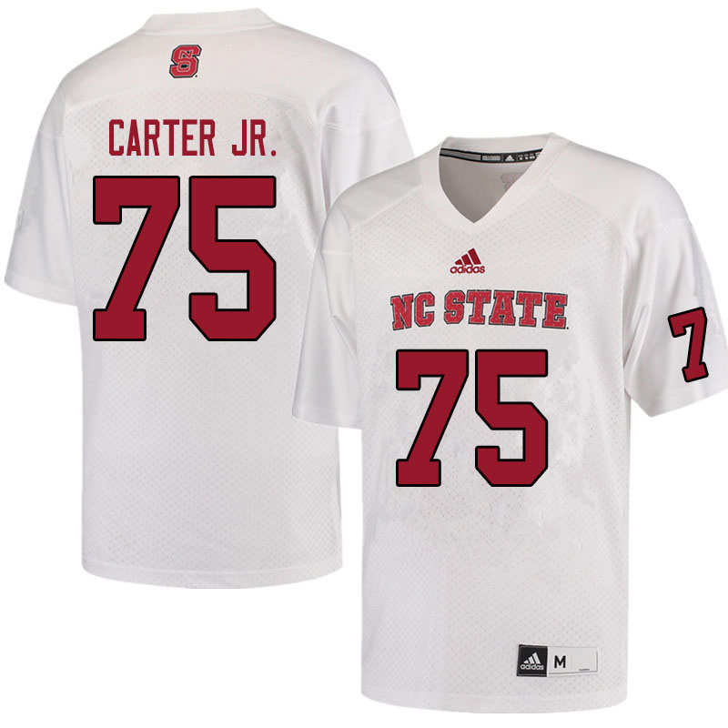 Men #75 Anthony Carter Jr. NC State Wolfpack College Football Jerseys Sale-White